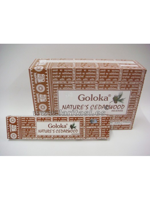 Goloka Nature´s Cedarwood (Cedro) 15gr (pack 12)